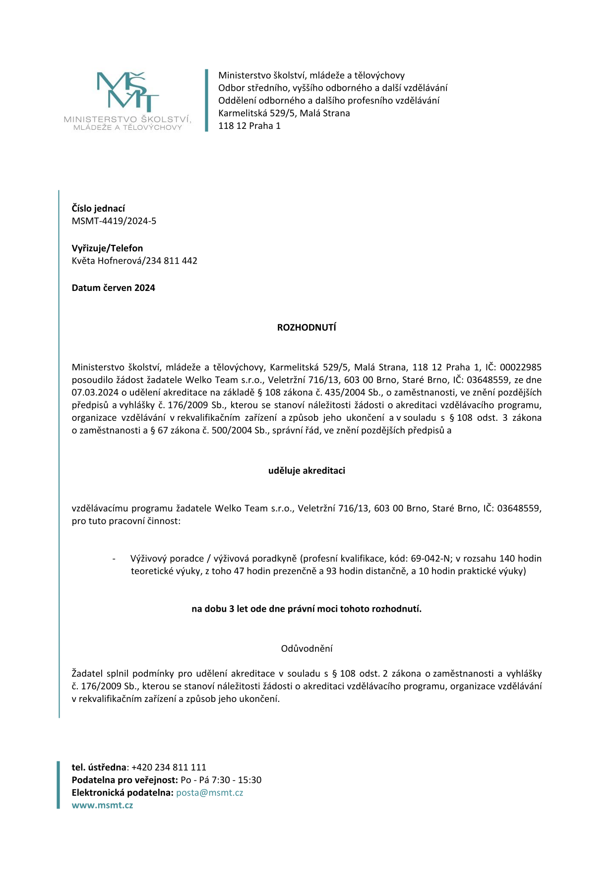 AKreditácia do 2027